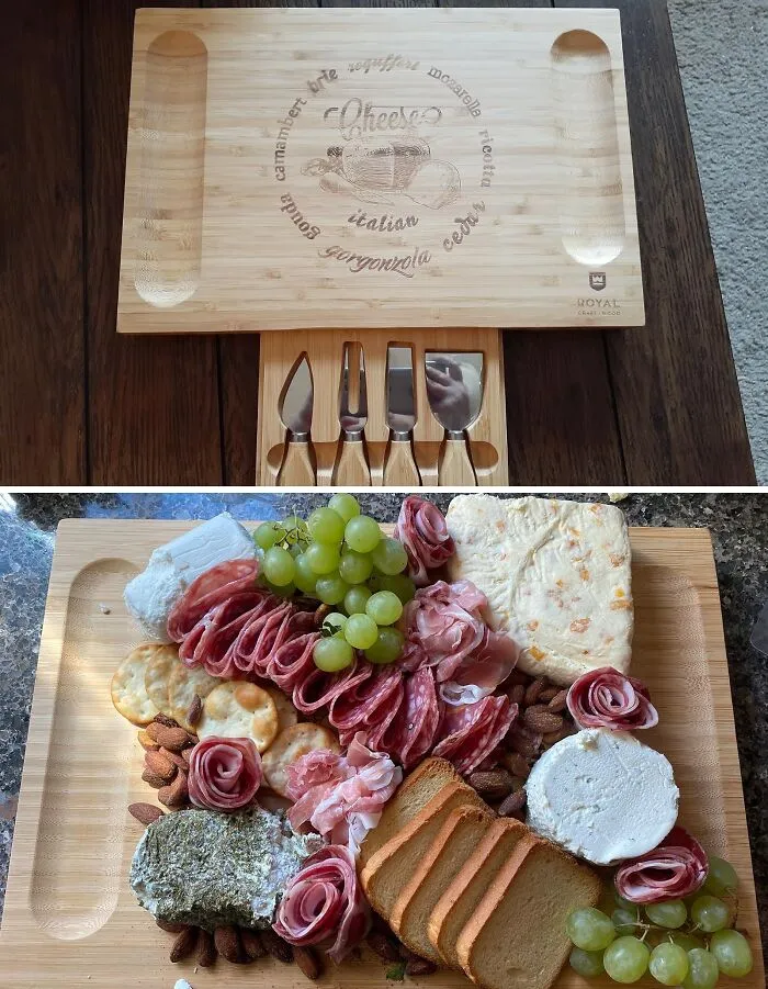 Delight In Culinary Delicacies Anywhere With <span Style="Font:inherit;color:#d74b1f;"> The Cheese Platter & Serving Tray</Span>: Your Elegant Essential For Gourmet Picnic Pleasures