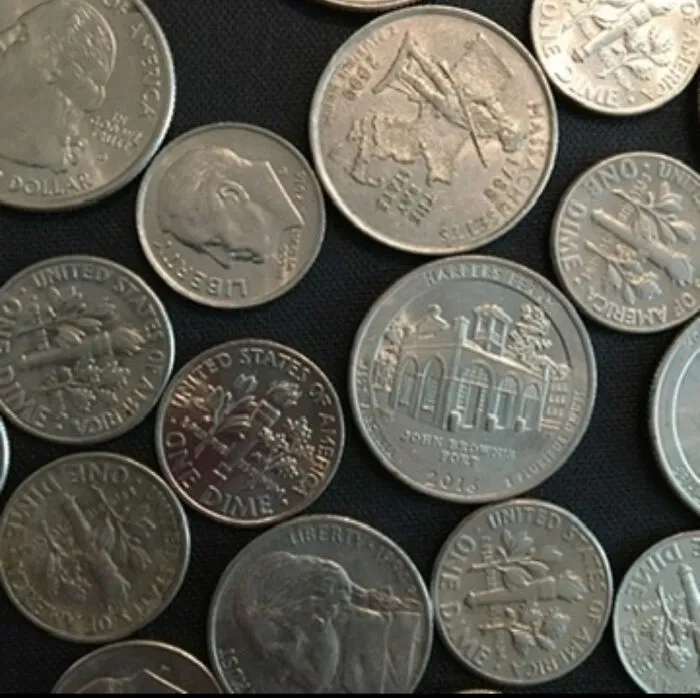 Here Is A Small Collection Of Coins I Have Found While Metal Detecting