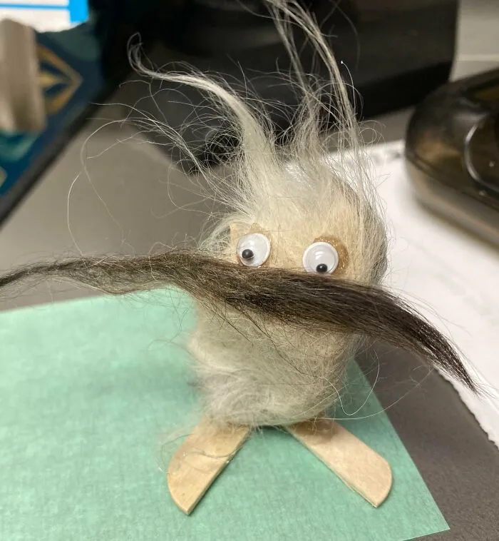 When We Remove Mats From Cats, I Like To Make Little Creatures Out Of Them And Hide Them Around The Clinic