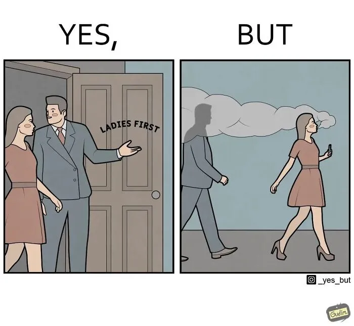 “Yes, But”: 28 Thought-Provoking Illustrations Showcasing Society’s Most Common Contradictions (New Pics)