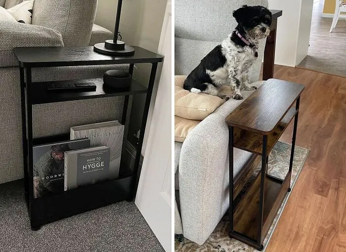 Slide This <span Style="Font:inherit;color:#d74b1f;"> Vintage Narrow Side Table</Span> Between Your Couch Or Wall For A Perfect Fit And Extra Space!