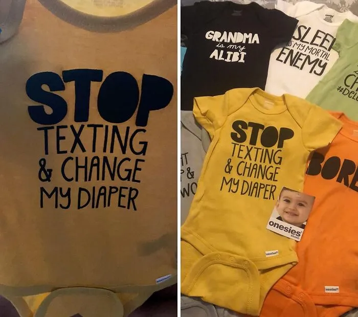 Giggle Gear:<span Style="Font:inherit;color:#d74b1f;"> 8-Pack Onesies </Span> With A Punchline