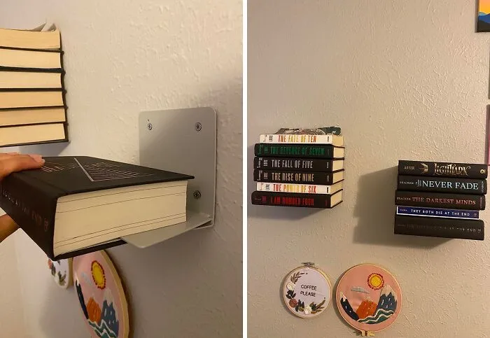Small Space, Big Impact: <span Style="Font:inherit;color:#d74b1f;"> Floating Shelves</Span> For An Invisible Library!