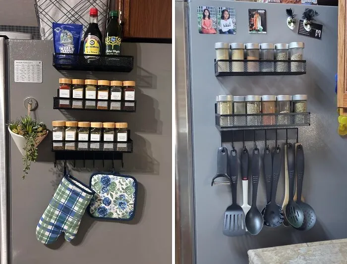 Spice Up & Save Space: <span Style="Font:inherit;color:#d74b1f;"> Magnetic Rack Pack</Span> For Fridge Fun!