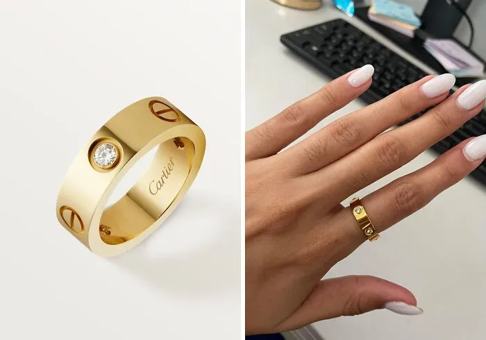 Cartier's Diamond Love Ring Or The Budget-Friendly <span Style="Font:inherit;color:#d74b1f;"> Love Friendship Ring</Span> Zirconia Alternative?