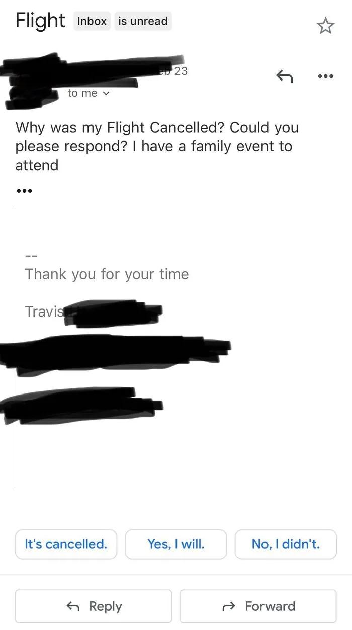 A Person Who Hacked My Credit Card Emailed Me, Asking Why I Canceled His Flight