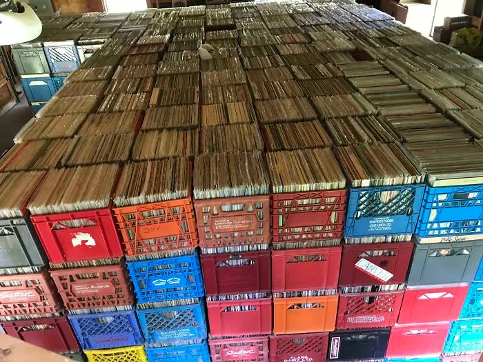 My Father-In-Law Just Moved To A New House. His Record Collection Required Its Own Move And Two Trucks
