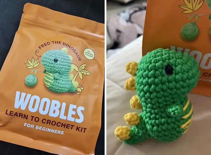 Surprise Your Artsy Pal With <span Style="Font:inherit;color:#d74b1f;"> Beginners Crochet Kit</Span> Of Cute Fred The Dinosaur, Fresh From Shark Tank To Their Craft Corner!