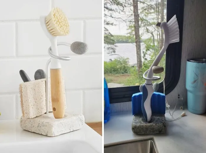 <span Style="Font:inherit;color:#d74b1f;"> Sea Stone Splash Sponge & Brush Holder</Span>: The ‘Rock’ Your Brushes Need