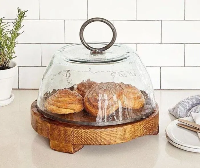Chop To It! Your<span Style="Font:inherit;color:#d74b1f;"> Reclaimed Wood Serving Board & Cloche </Span> Awaits Brunch