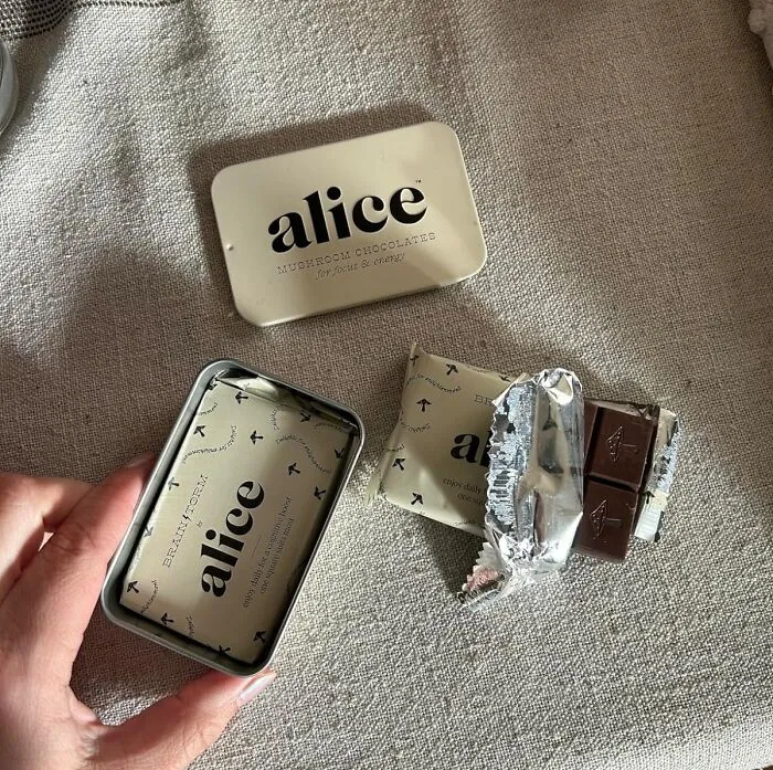 Brain Boosting Bites: <span Style="Font:inherit;color:#d74b1f;"> Alice Mushroom Chocolates </Span> For Sharp Focus & Energy!