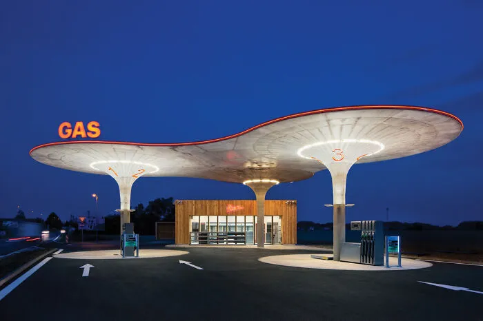 Beautifully Styled Gas Station In Slovakia