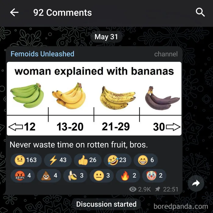 Gross, Women Are Not Fruit, And Why Does 13 Count For 'Ripe' 🤢
