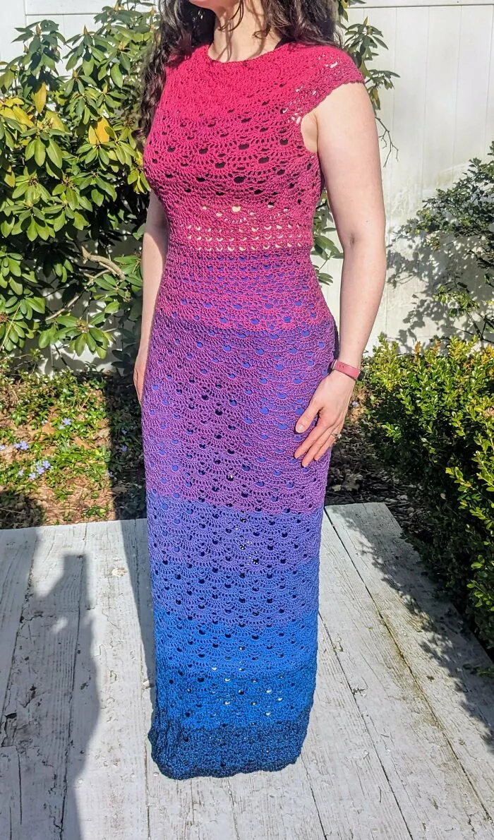 Year 3 Of My "One Dress A Year" Challenge! This Time I Made Myself A Maxi Dress. (Photos Of Dress 1&amp;2 At The End) Looking For Pattern For Year 4!