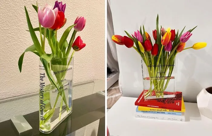 Who Says Books & Blooms Can’t Mix? Check Out This Charming <span Style="Font:inherit;color:#d74b1f;"> Bookend Vase </Span> For The Ultimate Duo!