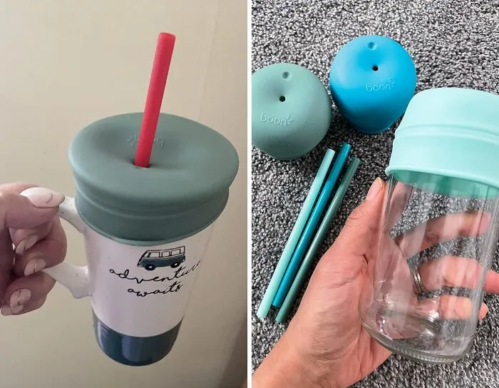 <a style="display:inline;" href="https://www.amazon.com/Boon-Straw-Assorted-Colors-Green/dp/B08KB5GV3C?dib=eyJ2IjoiMSJ9.XHj8KPfjQY9j0kUCxRU45fKiSNvbY8o6EJkqogijaS6pB9dkMMkkQekSoKOi8rhgrGY9xSqzqdhQzuN2uct_y_bmafmyEzep-t2ksP9_7OfkBZrOh621hwq4h65f6363jQlUkuYMsTzSDUCUS1gFmzABtwOeesavDxWCzbBtAXUbTmwEShwLy0X8VALkvTdSs0nS241BnmR-z_M4DBMb9rDllEpNIbtW6A3RGJtOyboic_eFazBzd_yT7pSksezxH0RMFgKQyHWY7ldXkmy5lw3y3z1OVgh88iKWSUpq7yE.3QqtTSOoH5Z0A_6zBETIR9b4BFh73hE-cusMjFZ2PmE&dib_tag=se&keywords=sippy%2Bcup%2Blids&qid=1713957483&sr=8-7&th=1&linkCode=ll1&tag=bpwalrus-20&linkId=3f2c7b7b227d29f384121623cb08bdb6&language=en_US&ref_=as_li_ss_tl " target="_blank"> On-The-Go?<span Style="Font:inherit;color:#d74b1f;"> Boon Snug’s </Span> Your Hero For Zero Spills