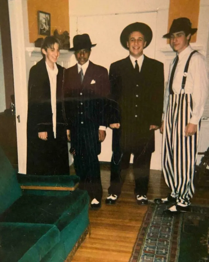My Friends &amp; I Rocking Our Zoot Suits During The Swing Craze In The 90s