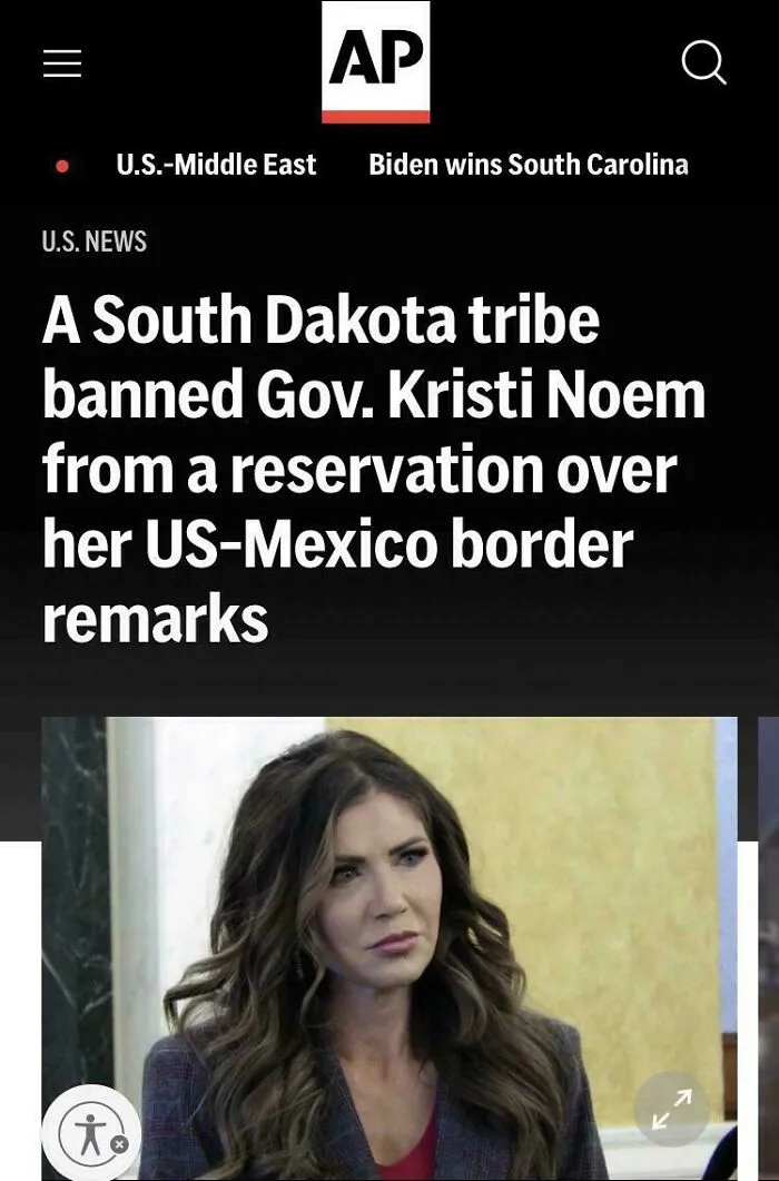 ”(– –) You Are Hereby Banished From The Homelands Of The Oglala Sioux Tribe!”