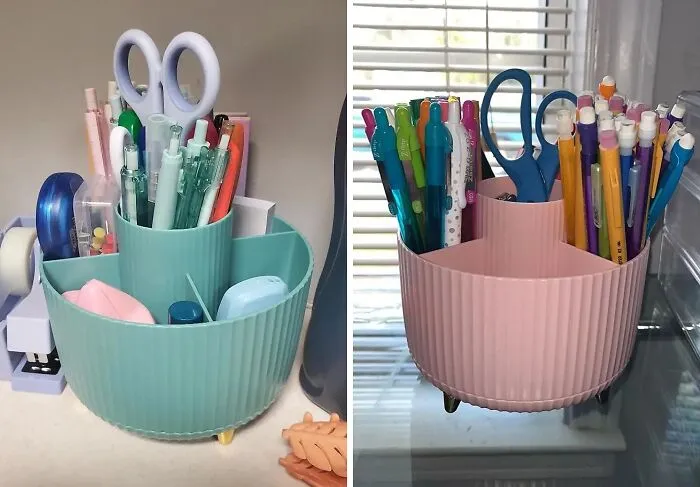 Time To Make Their Desk Look Cute & Organized With This Awesome <span Style="Font:inherit;color:#d74b1f;"> Rotating Pen Holder</Span>!