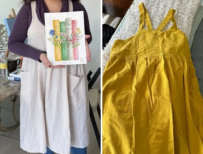 Paint Comfy And Protected With This Durable <span Style="Font:inherit;color:#d74b1f;"> Linen Apron</Span>!