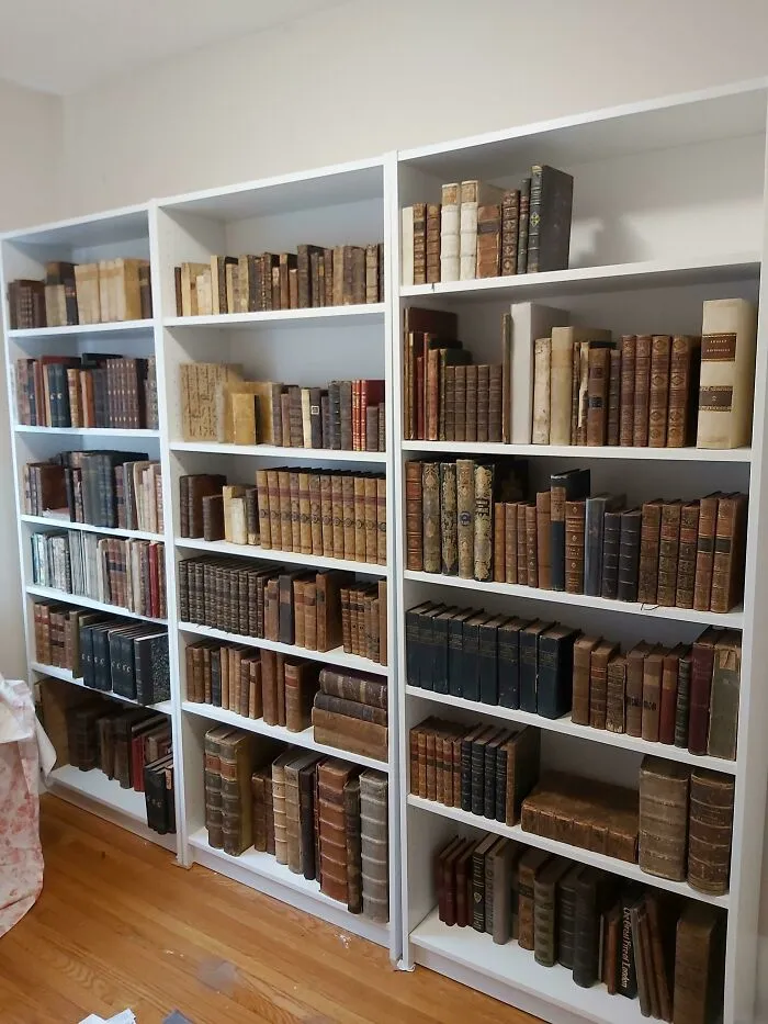 In The Middle Of Unpacking Most Of My Library For The New Office Setup. 1481 To 2005, And Still Lots To Catalog. Thought I'd Share A Near Finished View