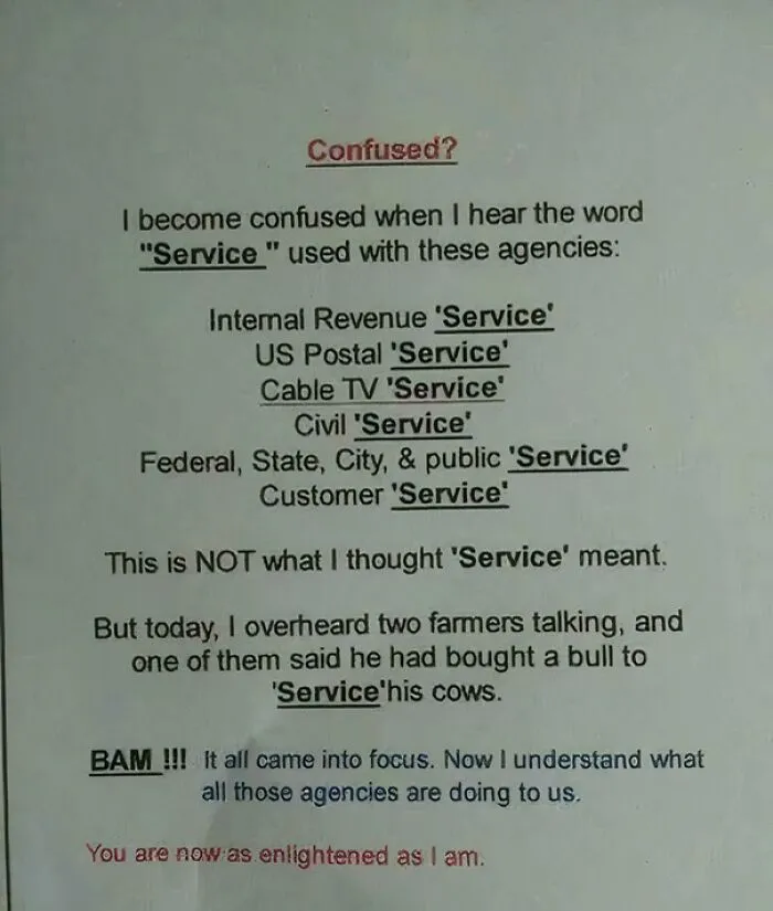 Peak Boomer Humor