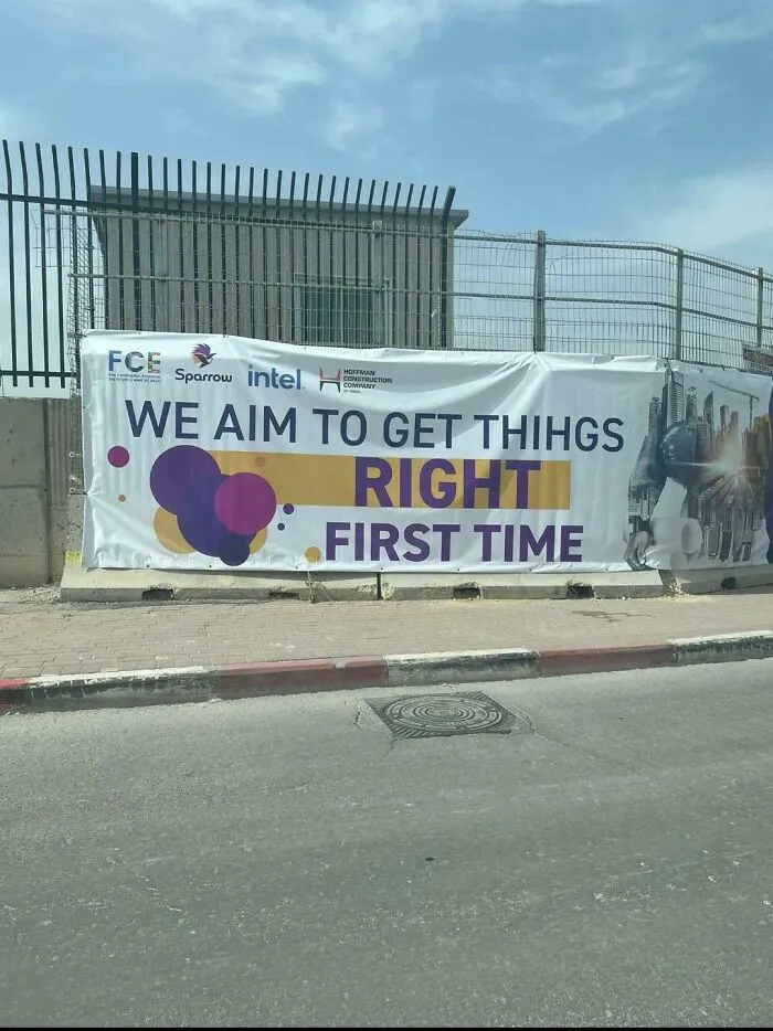 The Irony Of Setting Up This Sign