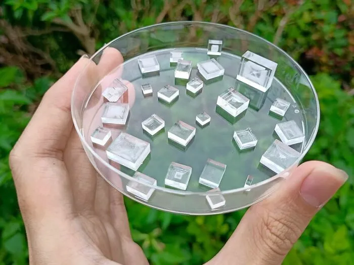 I Spent 4 Years Trying To Grow Salt Cubes At Home. Here Are The Largest And Most Transparent Crystals I've Managed To Grow So Far