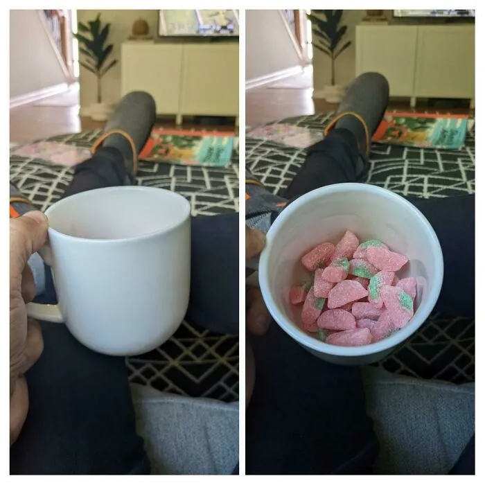 Así como chuches alrededor de mis hijos