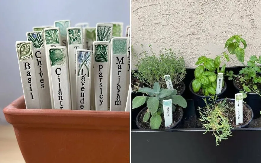What's Growing Where? Clear It Up With These Neat <span Style="Font:inherit;color:#d74b1f;"> Ceramic Garden Markers</Span>!