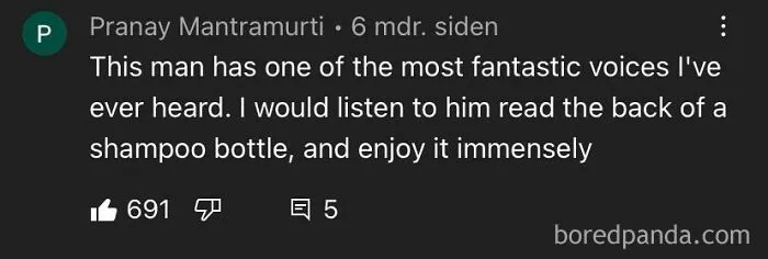 The Man Did Indeed Have A Nice Voice