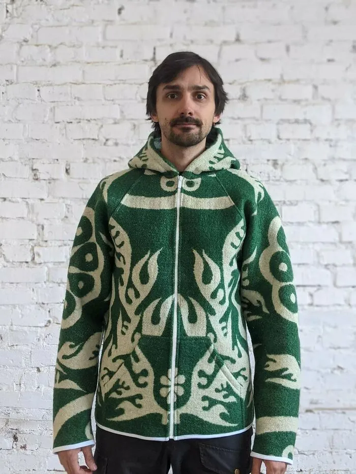 One Of The Camel Wool Hoodies That I Made