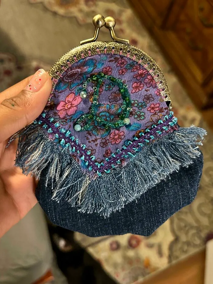 I Made This For My Friend’s Birthday. I Can’t Tell If It’s Hideous. First Sewing Machine Project.. Feedback Please