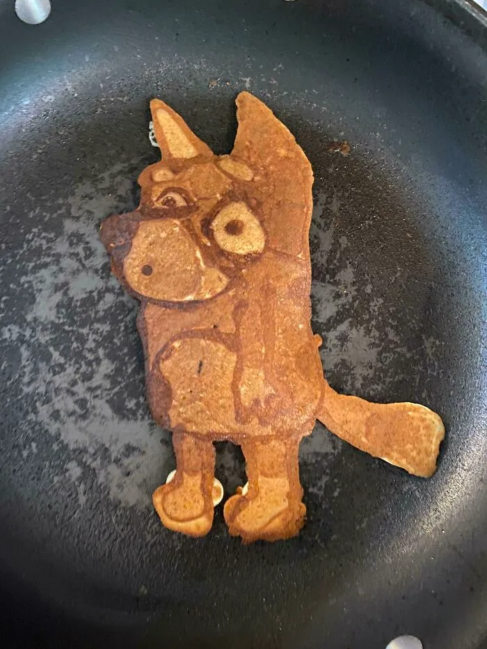 First Attempt At A Bluey Pancake