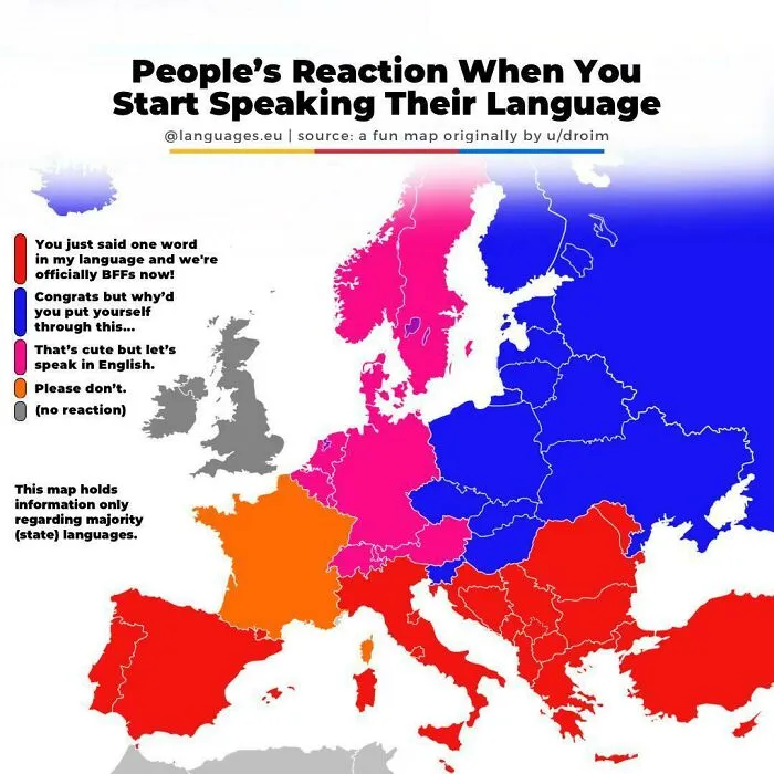 People’s Common Reaction When You Start Speaking Their Language