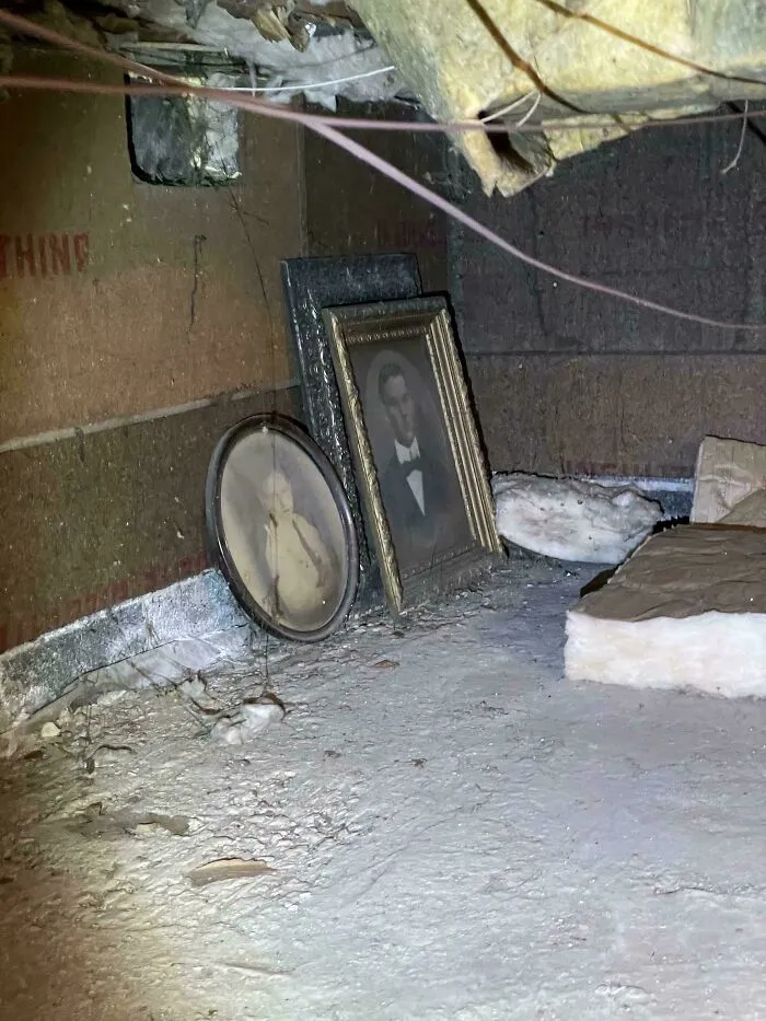My House Has Portraits In The Crawl Space From The Original Owners In 1960 That Have Never Been Moved