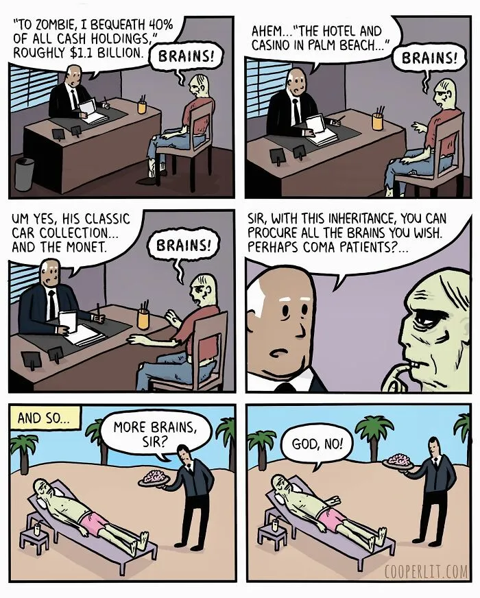 31 Comics Filled With Twists And Turns, From Silly To Serious, By “Cooper Lit Comics” (New Pics)