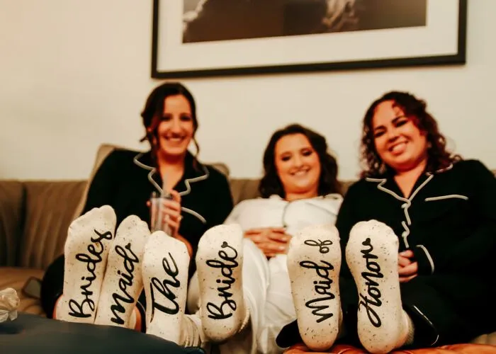 Cozy Toes For I Do's: <span Style="Font:inherit;color:#d74b1f;"> The Perfect Bridal Party Socks</Span> For Your Squad!