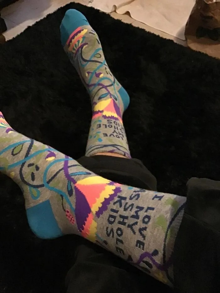 'I Love My Kids', Indeed! Witty <span style="font:inherit;color:#d74b1f;"> Novelty Crew Socks</span> Perfect For Moms!
