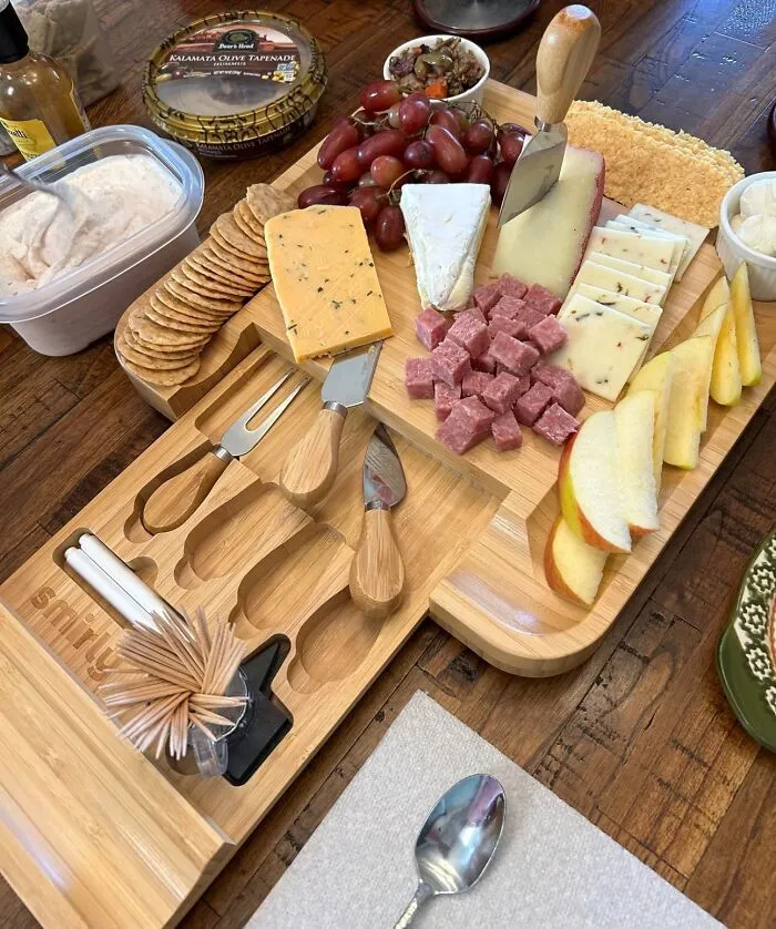 Snack In Style: <a Style="Display:inline;" Href="Https://Www.amazon.com/Charcuterie-Cheese-Board-Knives-Set/Dp/B07dl7zv31?crid=1zhdatnnydkv0&dib=eyj2ijoimsj9.wubglft_hcw-Mmuhpe6gyuchg92hjzgzce4q9amdmmp6v7fmy5ind9yhhvn0wyc4e2gas04ozztscqe7kvn-Yvtjitmshc9lt60wbv16ms0gjpclwl2a0gfkqqopprsycdqzrg58vt_k1lhanoowhpd18bs6nvrg-Kigaqv0ivcqb2mggghlzcprgjzyokr0h5zsge1khdz4vfvbuficudmpth4buv3pm127elhobioj0wwiy67h2lfjbhzp3u_lr0jsuxuyvgf0ghpbjxi10accmotto0qf2douvyefs7c.wn0lcb93jb221ukpyh1ck9t4oyv5xit0a0f3dfmtxlc&dib_tag=se&keywords=gifts%2bfor%2bwomen&qid=1709564545&sprefix=gifts%2b%2caps%2c225&sr=8-66&th=1&linkcode=ll1&tag=bpmoose-20&linkid=6de4e64a18914538b6b29fa5fb4f5226&language=en_us&ref_=as_li_ss_tl" Target="_blank"><span Style="Font:inherit;color:#d74b1f;"> Charcuterie Board Set</Span> For Your Next Grazing Gala!