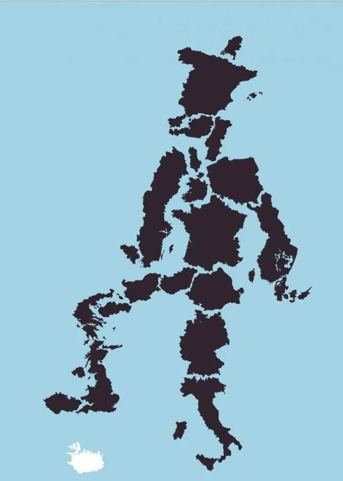 Map Of European Countries Playing Football