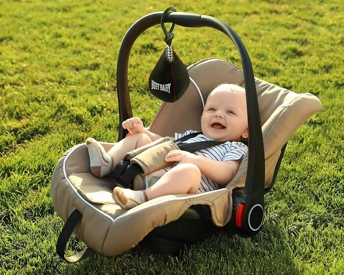 Look Who's Going All Rocky Balboa With The <span Style="Font:inherit;color:#d74b1f;"> Speed Bag Crinkle Toy</Span>. Toddler Fight Night, Here We Come!