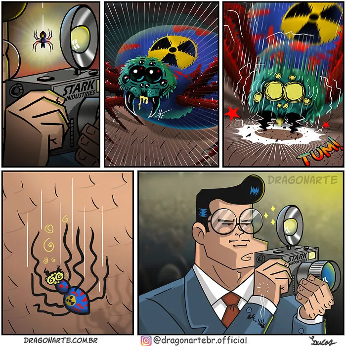 Funny Situations Superheroes Face When No One’s Watching In 26 New Comics By Dragonarte