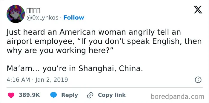 The Entitlement Of Some Of These Tourists