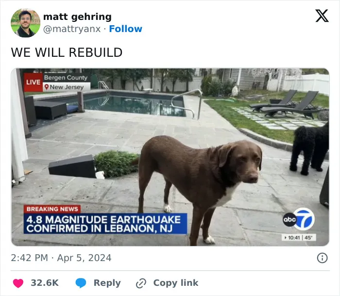 People Created "We Will Rebuild" Trend For East Coast Earthquake And It's Hilarious (30 Images)