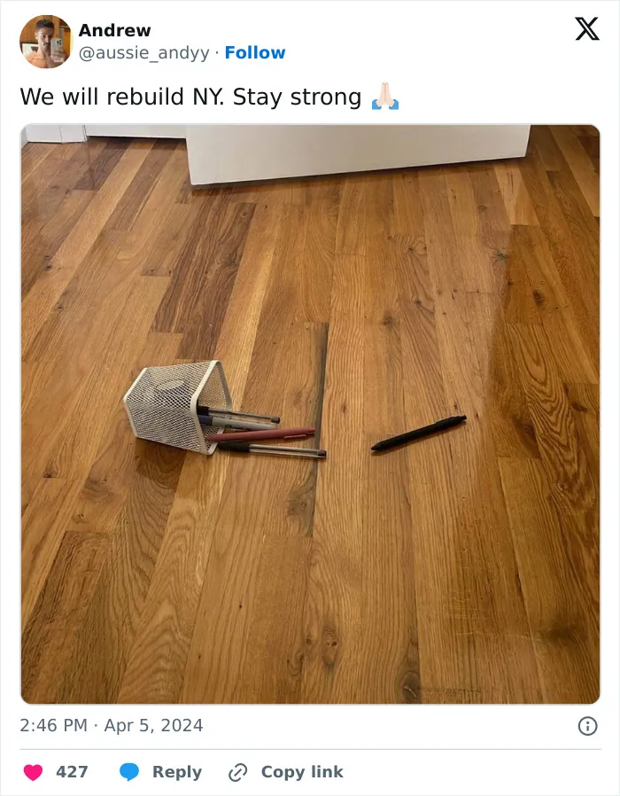 People Created "We Will Rebuild" Trend For East Coast Earthquake And It's Hilarious (30 Images)