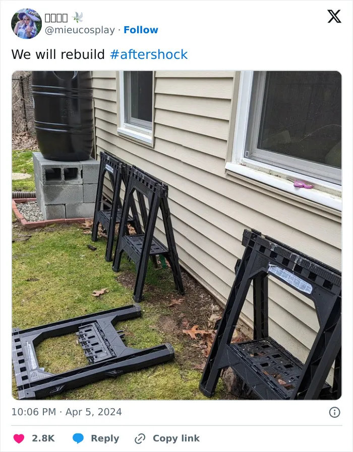 People Created "We Will Rebuild" Trend For East Coast Earthquake And It's Hilarious (30 Images)