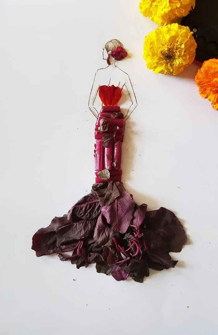 I Created Unique Dresses Using Pulses, Fruit And Vegetables (17 Pics)