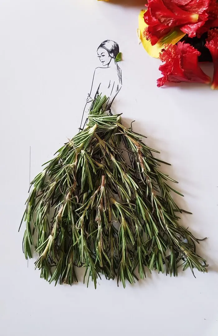 I Created Unique Dresses Using Pulses, Fruit And Vegetables (17 Pics)