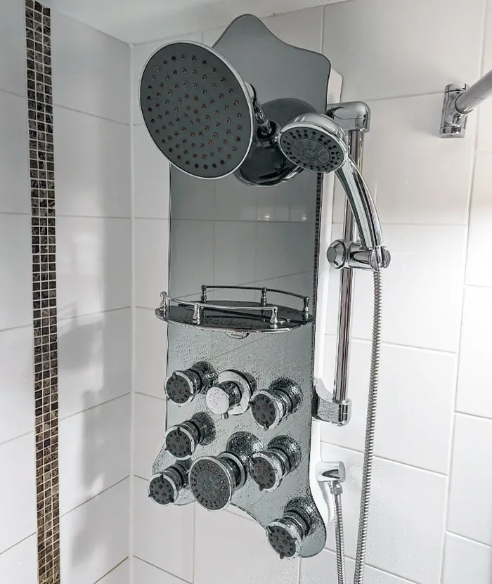 Esta ducha increíble en el hotel